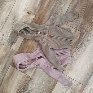 Set of two, hooded Goumi sweaters 0-3 months